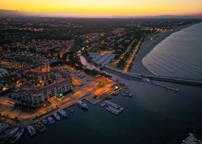 Vue Magique Pleine Mer, Port, Cap Bear, Racou, Climatise *