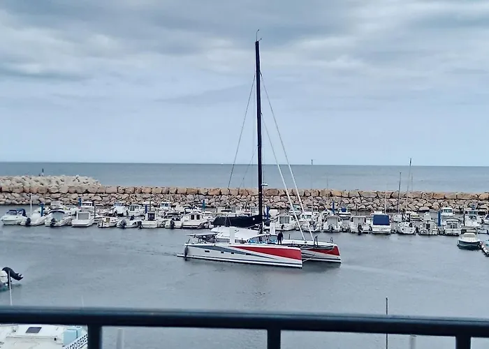 Vue Magique Pleine Mer, Port, Cap Bear, Racou, Climatise Apartman *